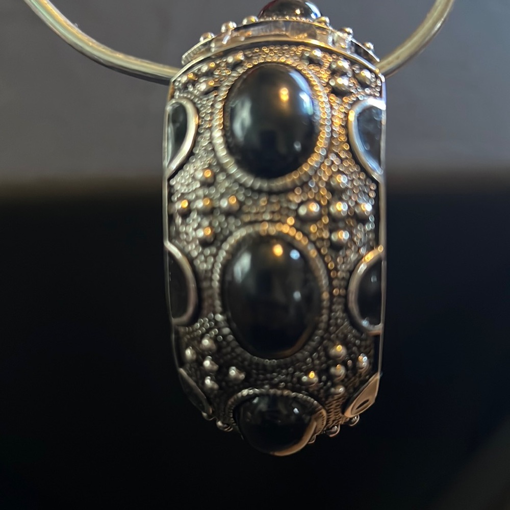 Black and silver cup